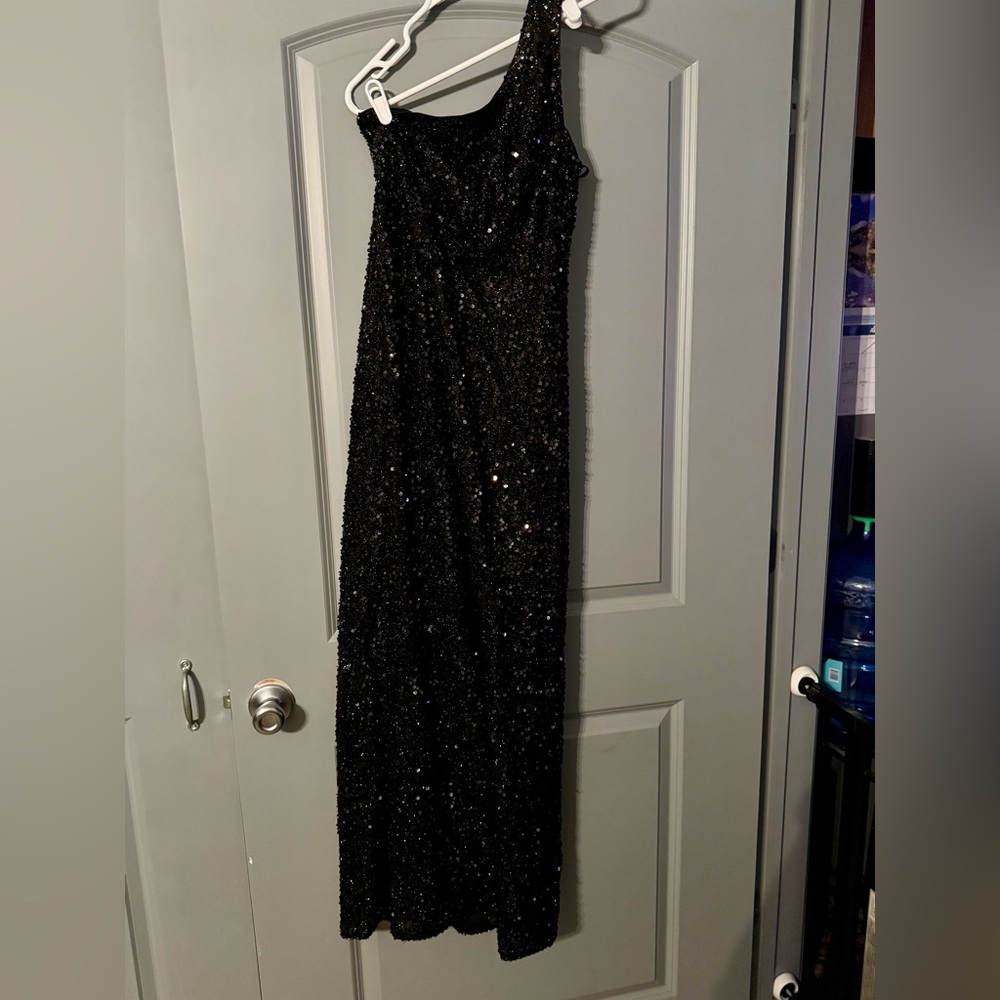 Black Sequin Dress